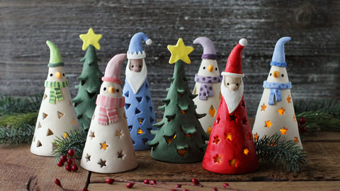 Q: What do you ge when santa, snowmen and trees walk into a cabin?