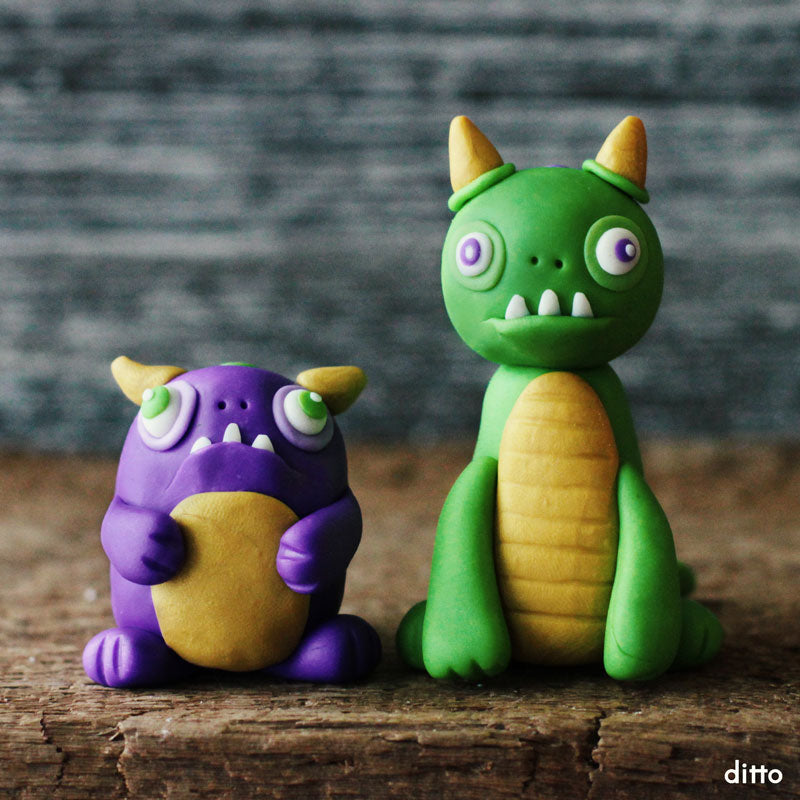 sculpting clay monsters Sculpt & Bake: Creatures Kit – 4Cats