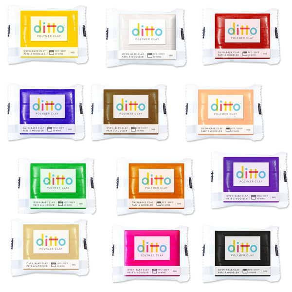 Ditto Oven-Bake Clay 50g Colours - Art Studio