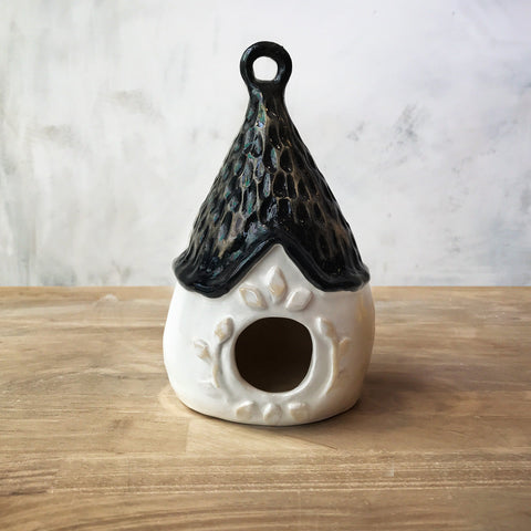 Black and White Bird House