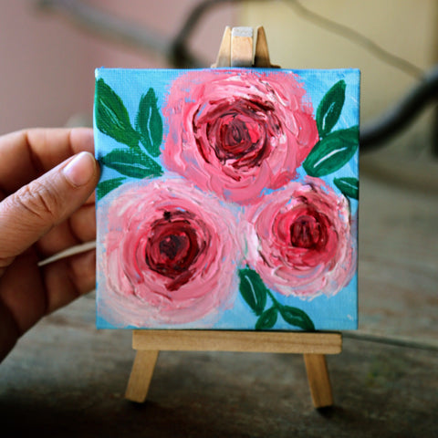 Mom Mini Roses Canvas