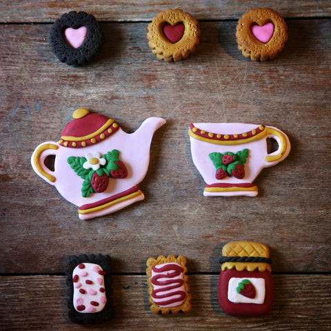 Strawberry Tea Mini Magnets