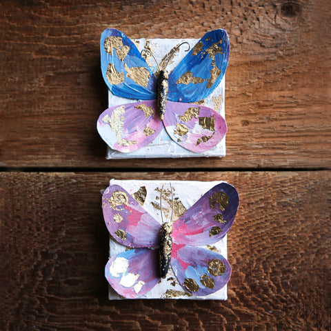 Whimsy Butterfly Paper Painting