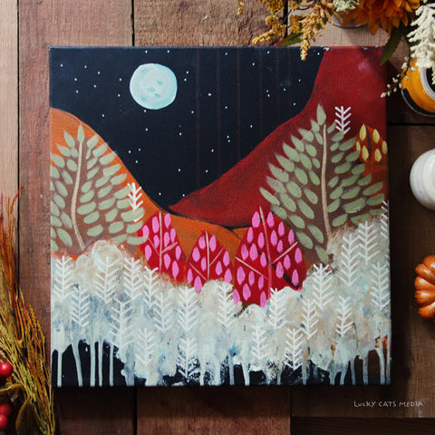 6:30pm Wed Sep 9th | Wednesday Paint Night | Autumn Night Sky
