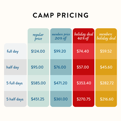 Summer Break Camp | Half Day (ages 5-12)