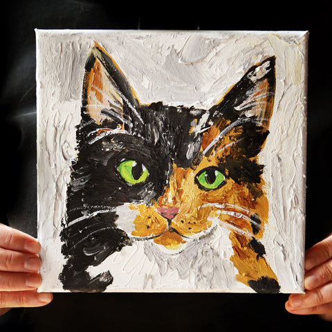 6:30pm Wed Sep 2nd | Wednesday Paint Night | Impasto Cat Painting