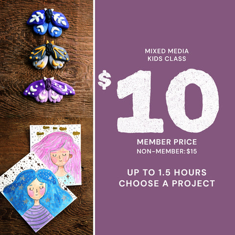 4pm Wed May 27th | Mixed Media Class