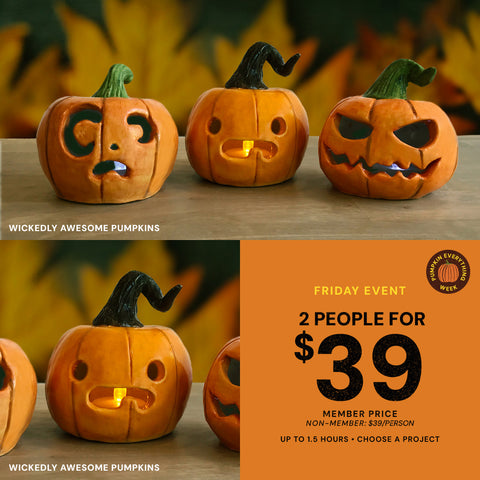 Fri Oct 16th | Clay Pumpkin Carving Event