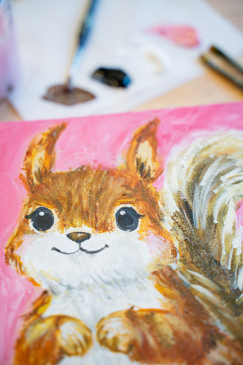 October | Squirrel Painting