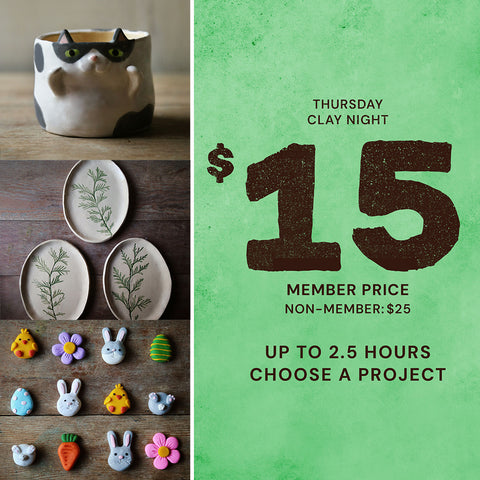 6:30pm Thu Mar 19th | Thursday Clay Night