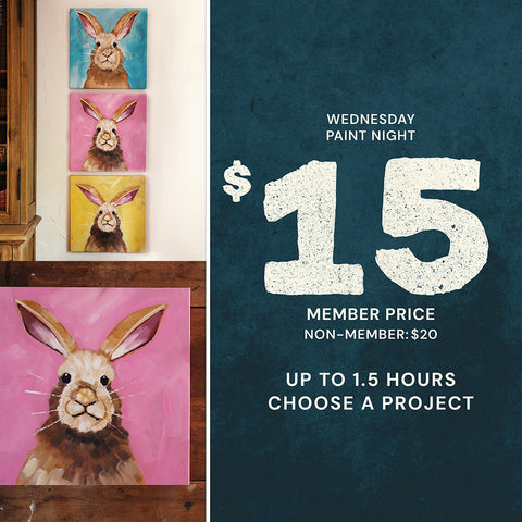 6:30pm Wed Mar 25th | Wednesday Paint Night | Some Bunny