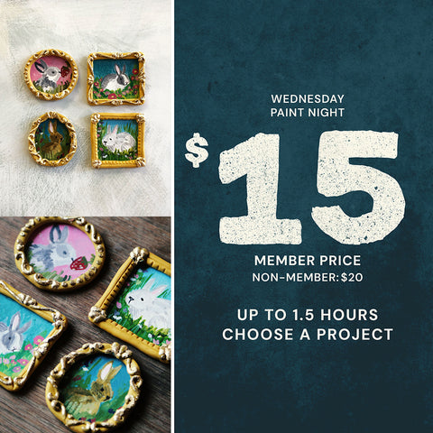 6:30pm Wed Mar 18th | Wednesday Paint Night