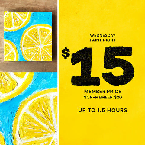 6:30pm Wed Jul 15th | Wednesday Paint Night | Citrus Slice Painting
