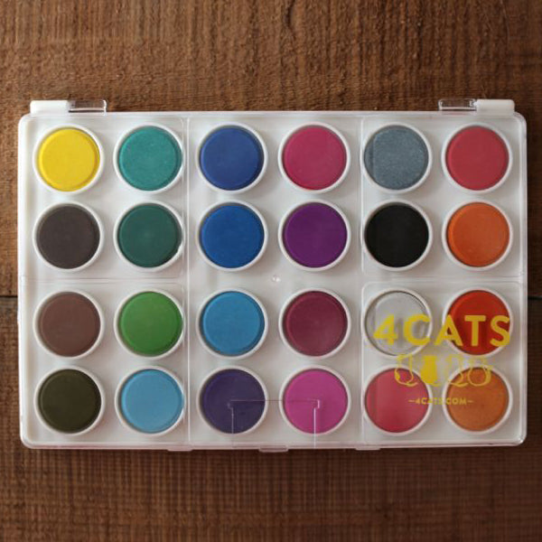 4Cats Watercolour Pan—24 colours