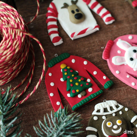 Sculpt & Bake: Hyggely Sweater Ornament Kit