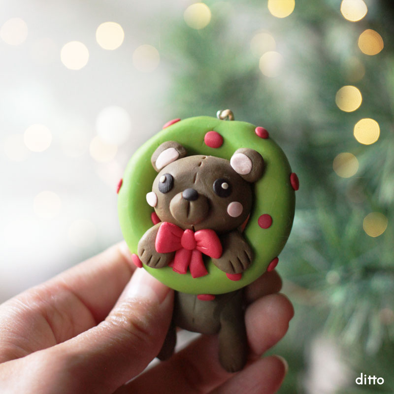 Sculpt &amp; Bake: Holiday Cutie Baby Animal Wreath Ornaments Kit