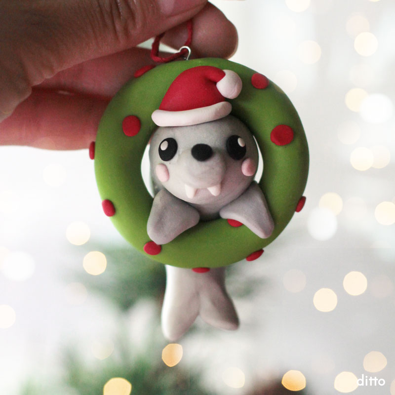 Sculpt &amp; Bake: Holiday Cutie Baby Animal Wreath Ornaments Kit