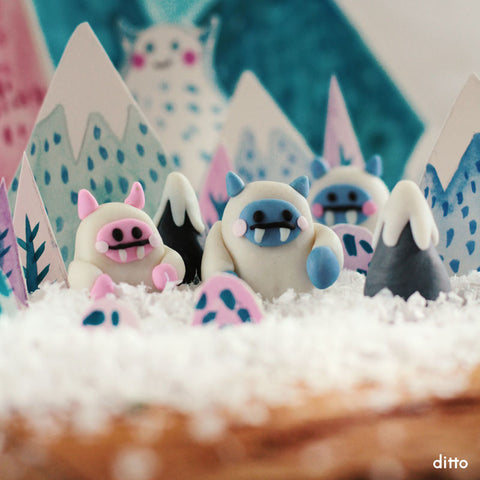 Sculpt & Bake: Glow In The Dark Yeti Kit